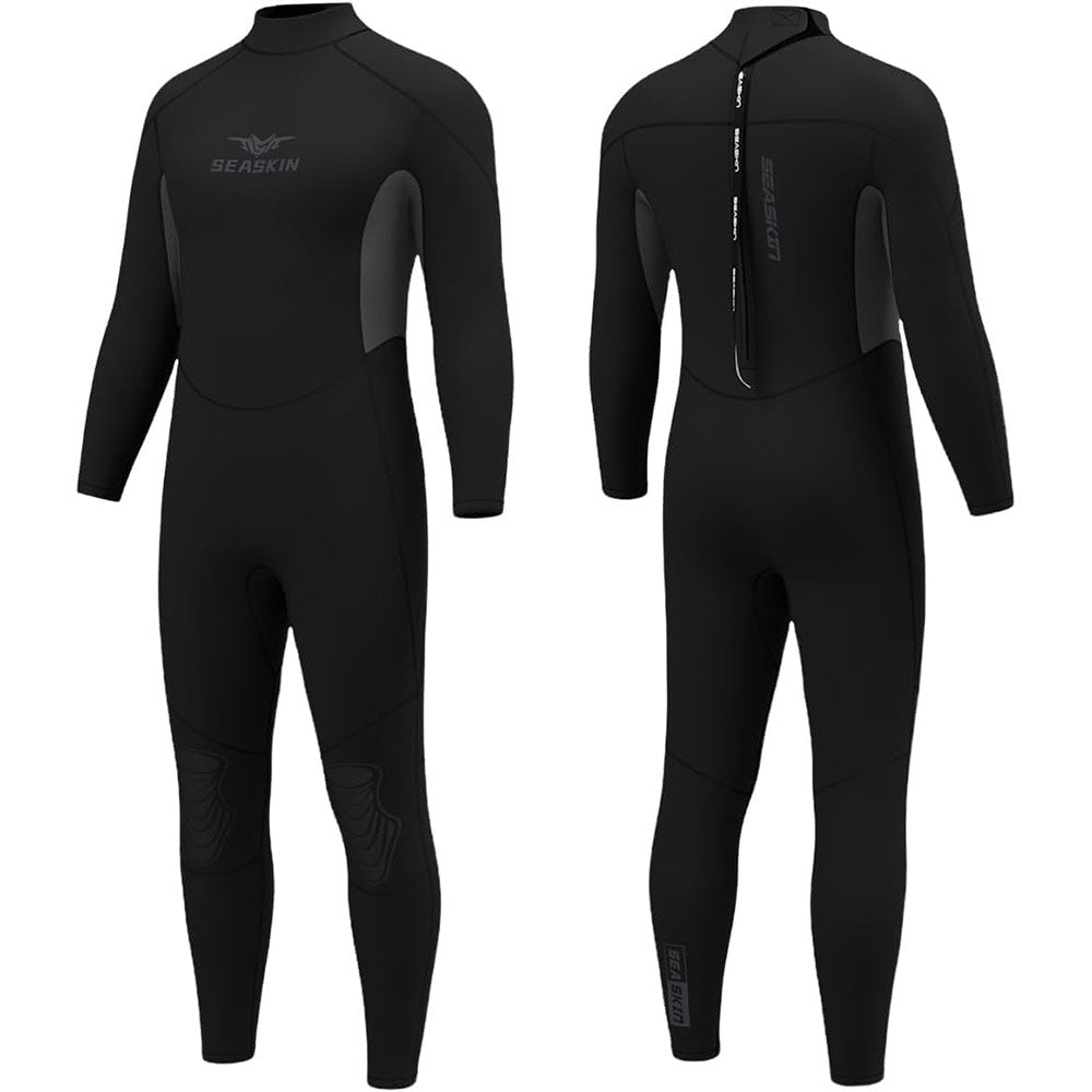 Men's 3mm Neoprene Full Body Wetsuit for Diving Surfing – SeaskinShop